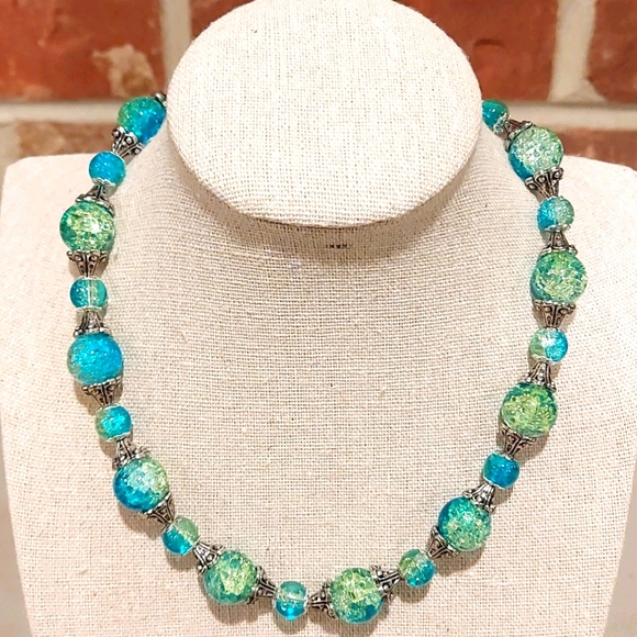 Chami Jewelry Jewelry - Blue and Green Crystal Necklace